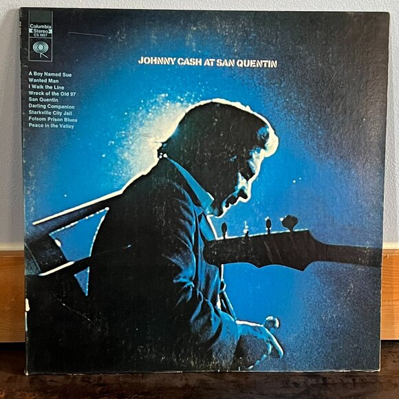 Vtg Johnny Cash 2-Album Bundle: Johnny Cash at San Quentin & at Folsom Prison - Picture 2 of 12